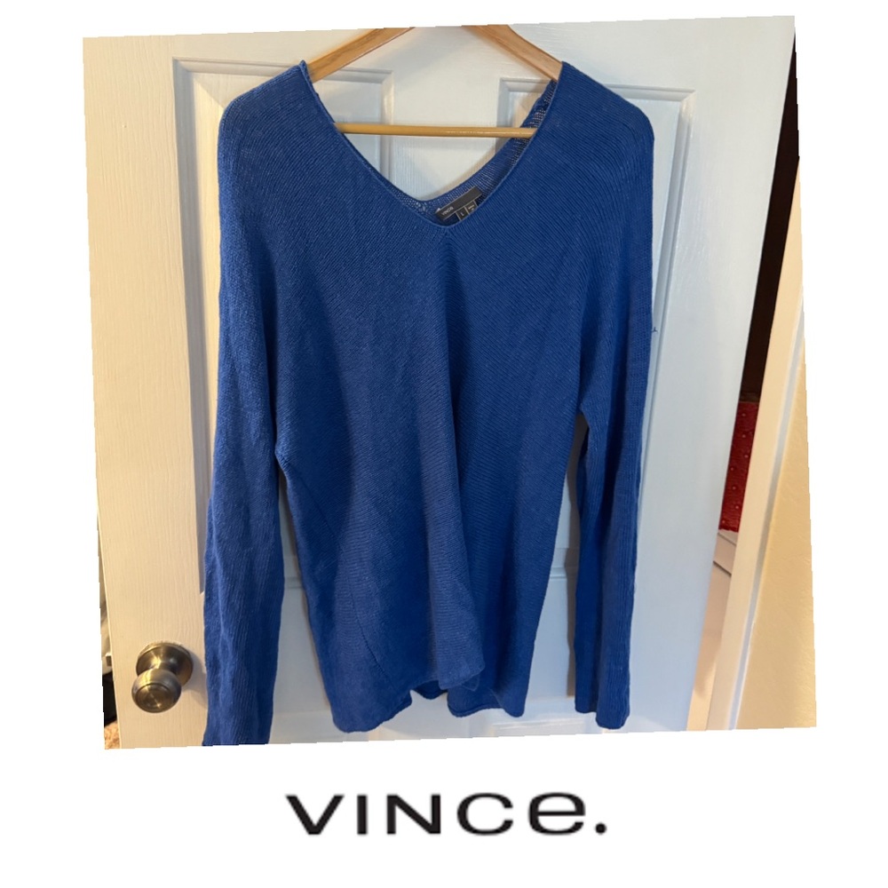 Vince Royal Blue Knit Top